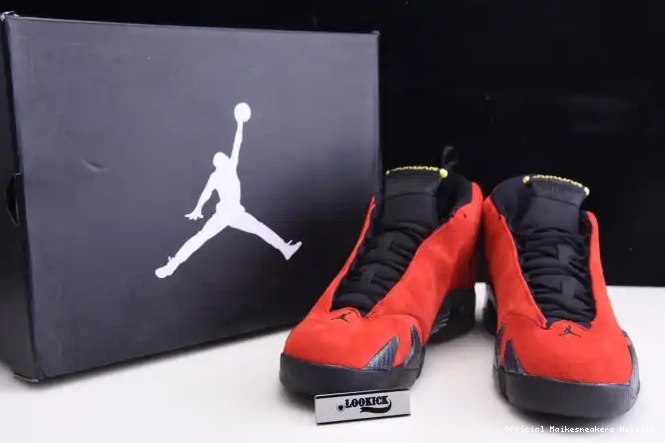 Official Maikesneakers 654459-670 Retro Jordan Air Red 14 Challenge 0423